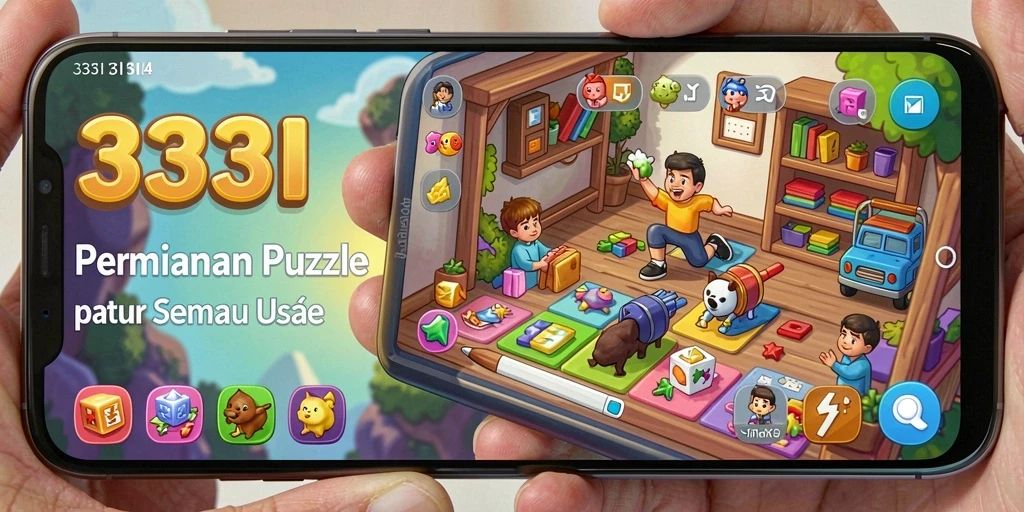 Tampilan gameplay <strong>333I</strong> dengan puzzle yang menantang dan menyenangkan.