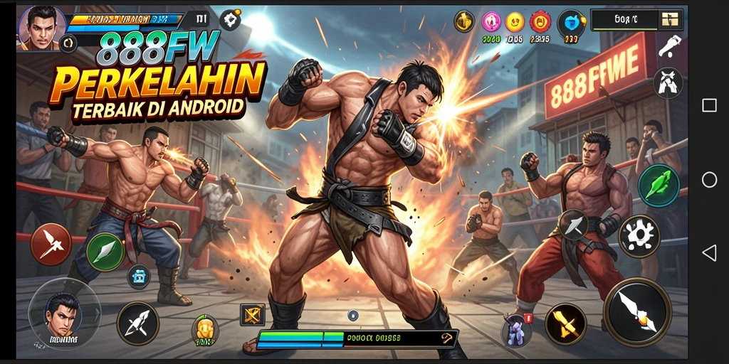 Gameplay seru di arena pertarungan 888FW.