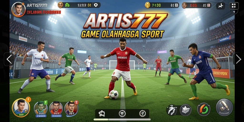 Tampilan menarik dari gameplay ARTIS777 penuh aksi olahraga.