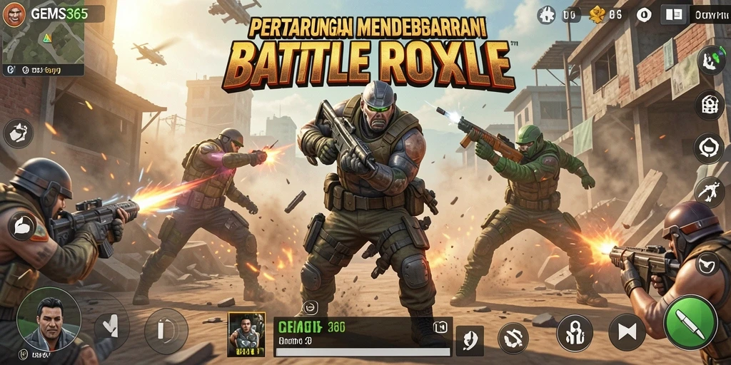 Tampilan gameplay GEMS365 yang mendebarkan dan penuh aksi.