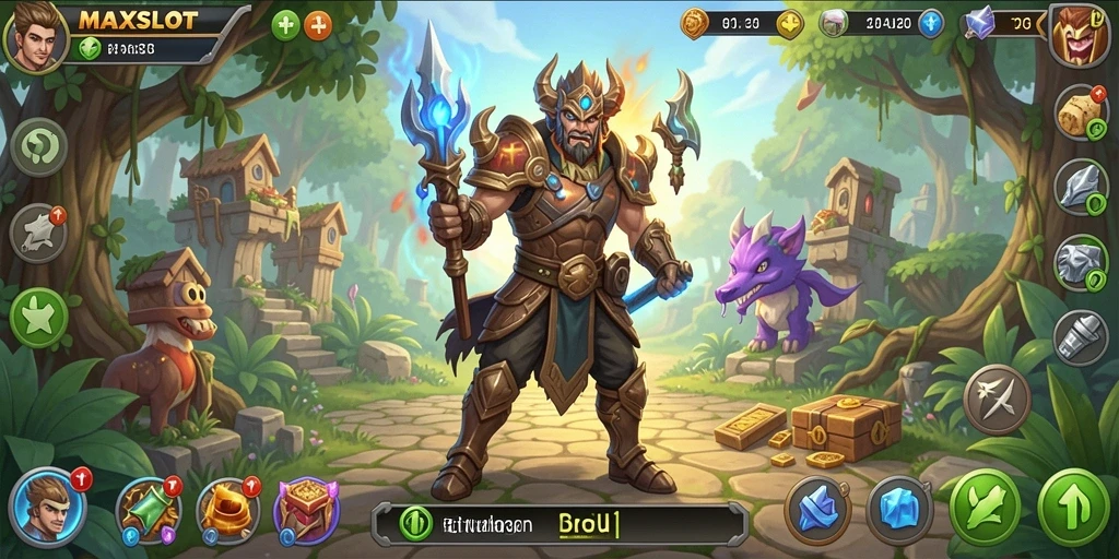 Tampilan gameplay menarik di MAXSLOT dengan aksi RPG yang seru.