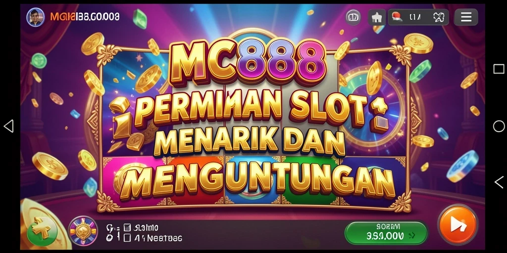 Screenshot utama MC888 menampilkan gameplay Slot yang dinamis dan menarik.