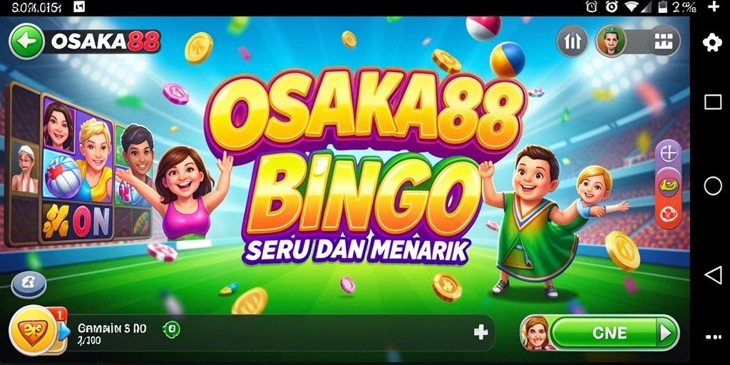 Tampilan gameplay Bingo yang seru dan interaktif.