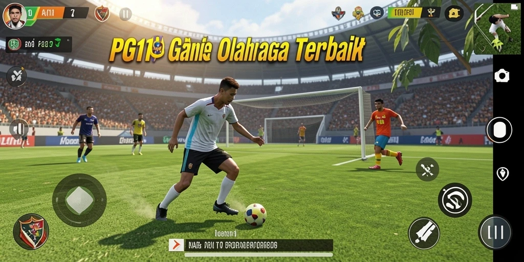 Screenshot PG11 menampilkan aksi mendebarkan dalam pertandingan olahraga.