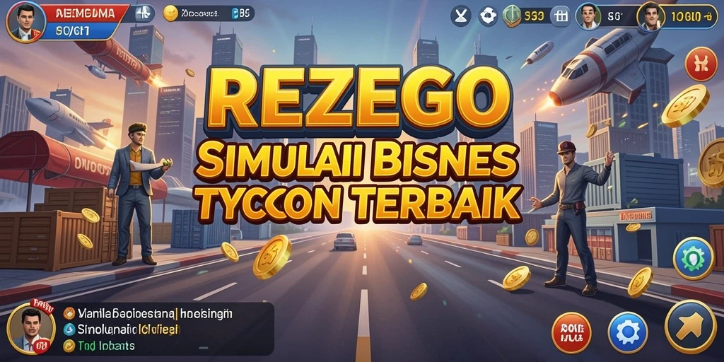 Screenshot utama REZEGO menampilkan gameplay Tycoon yang menarik dan dinamis.
