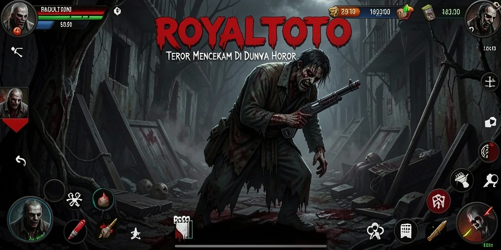 Screenshot gameplay ROYALTOTO menampilkan suasana mencekam dan penuh ketegangan.