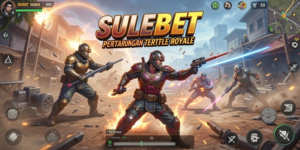 Tampilan gameplay mendebarkan dari SULEBET dalam pertempuran Battle Royale.