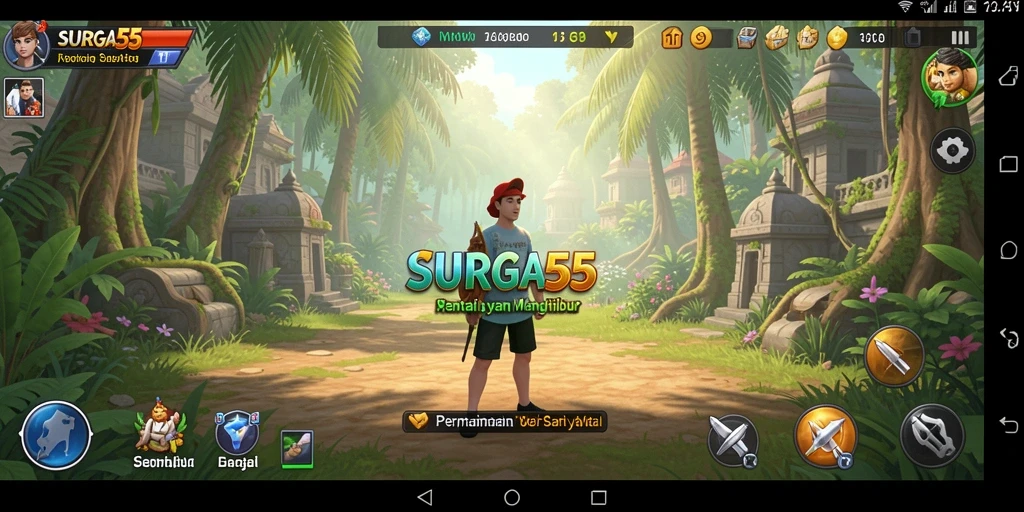 Tampilan gameplay SURGA55 yang mengasyikkan dan penuh warna.