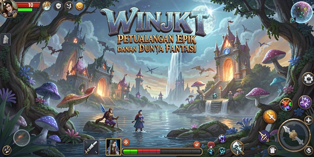 Tampilan screenshot gameplay WINJKT yang menunjukkan aksi seru dan grafis memukau.