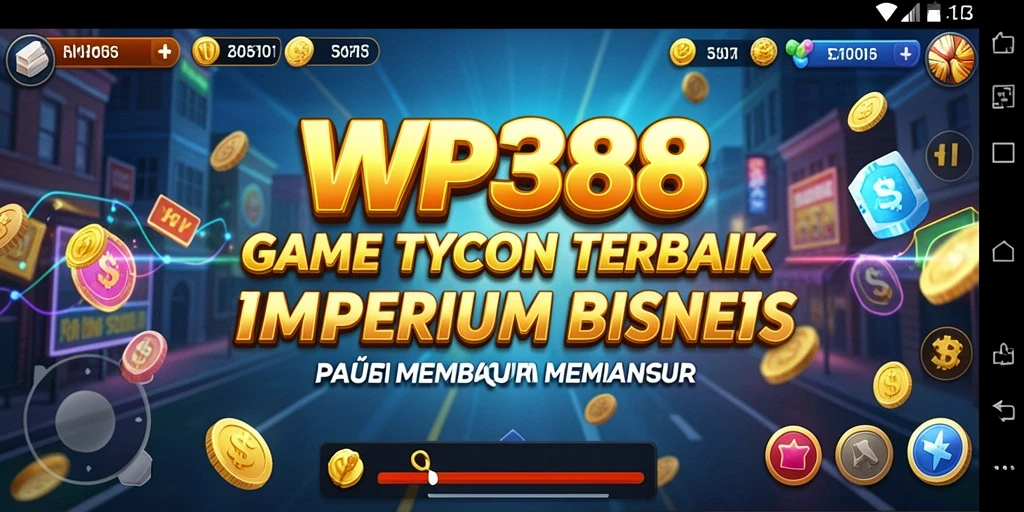 Gameplay WP888 menampilkan aktivitas mengelola bisnis Tycoon dengan sukses.